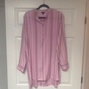Ann Taylor Pink and Black Blouse